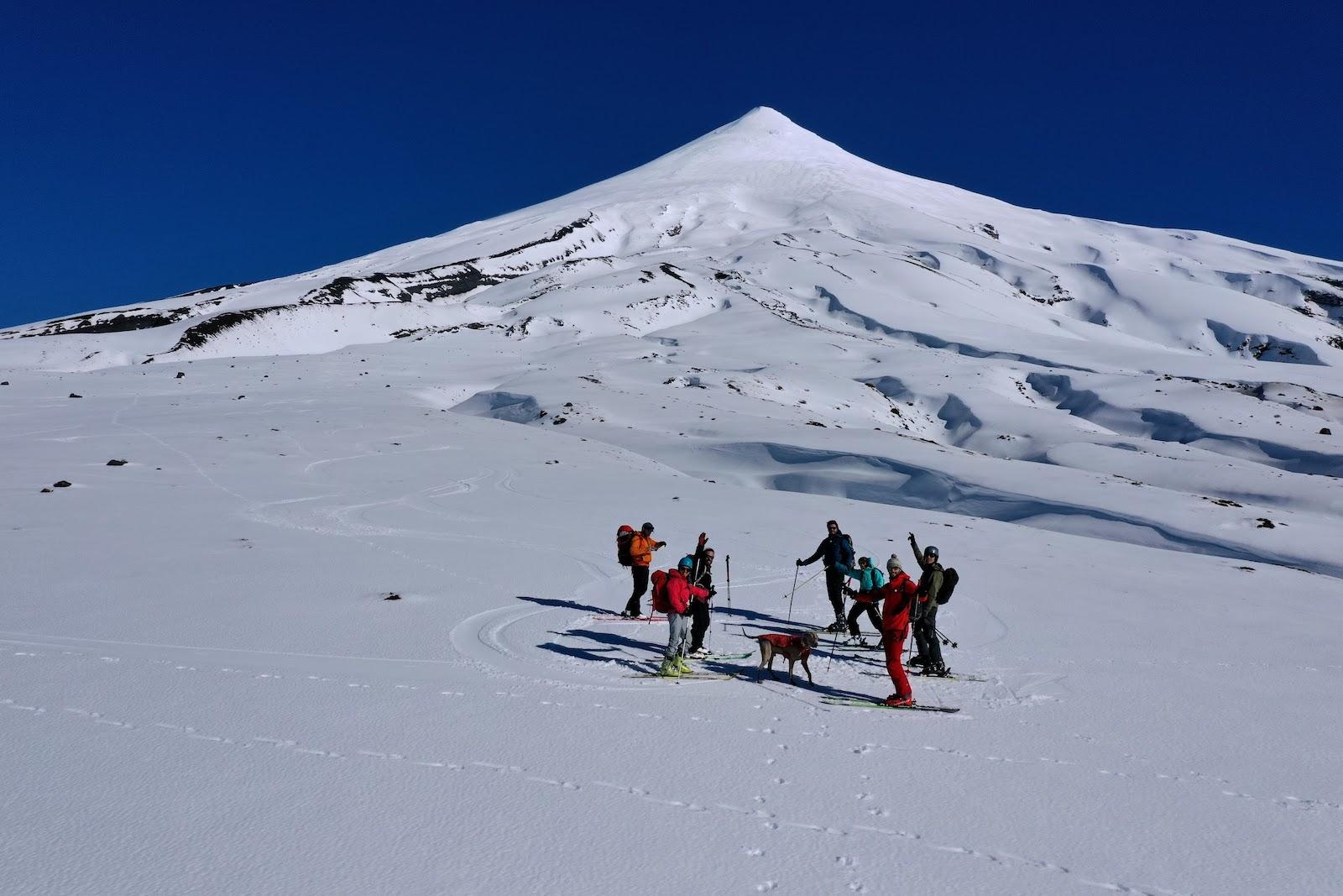 La Picada ski touring on Osorno's north side