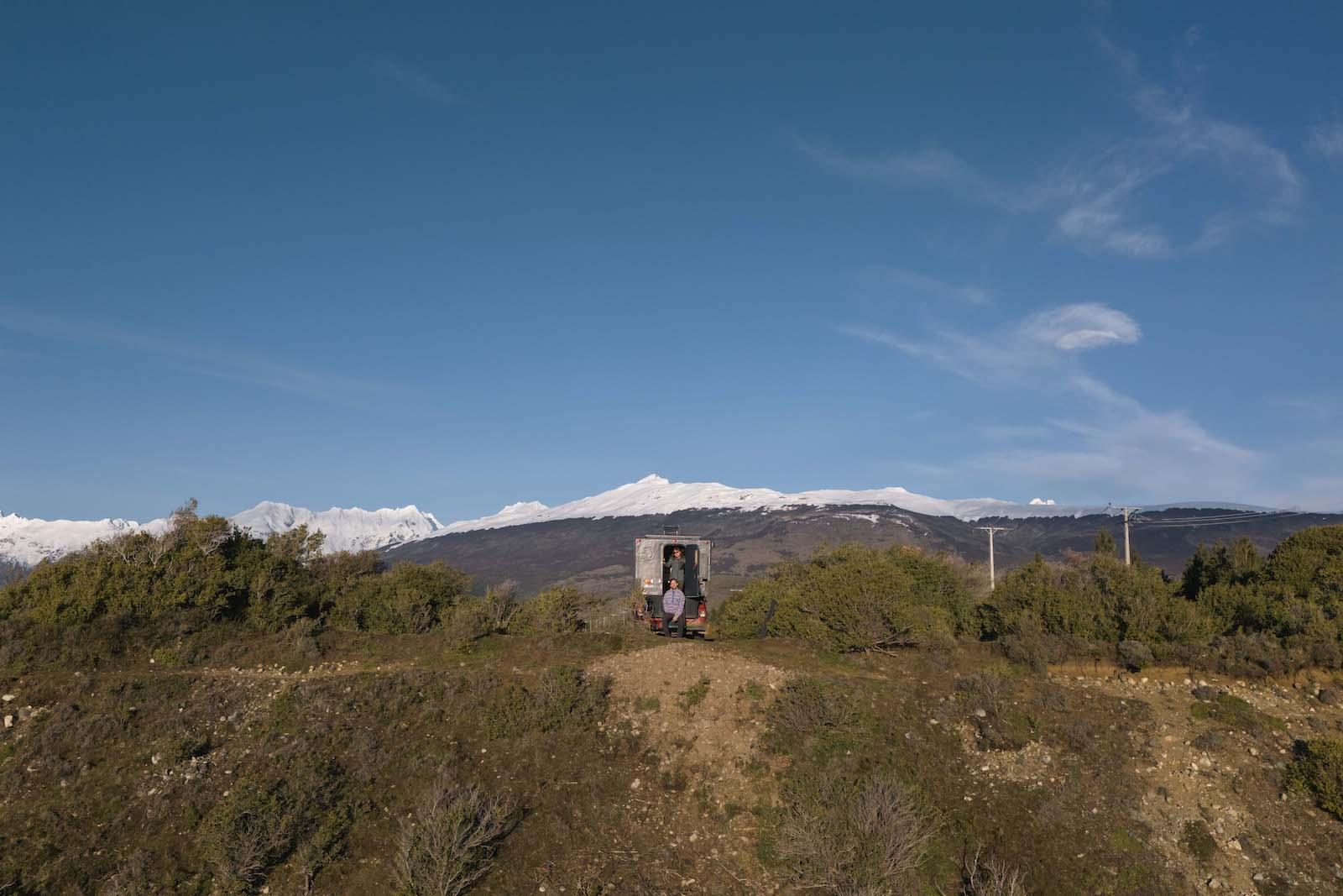 Open road toward the Argentine border
